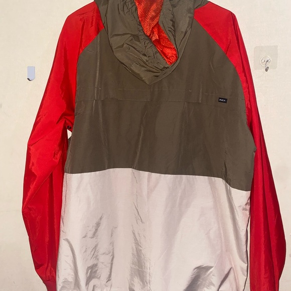 Men’s XL RVCA Colorblock Windbreaker/Raincoat - Picture 5 of 6